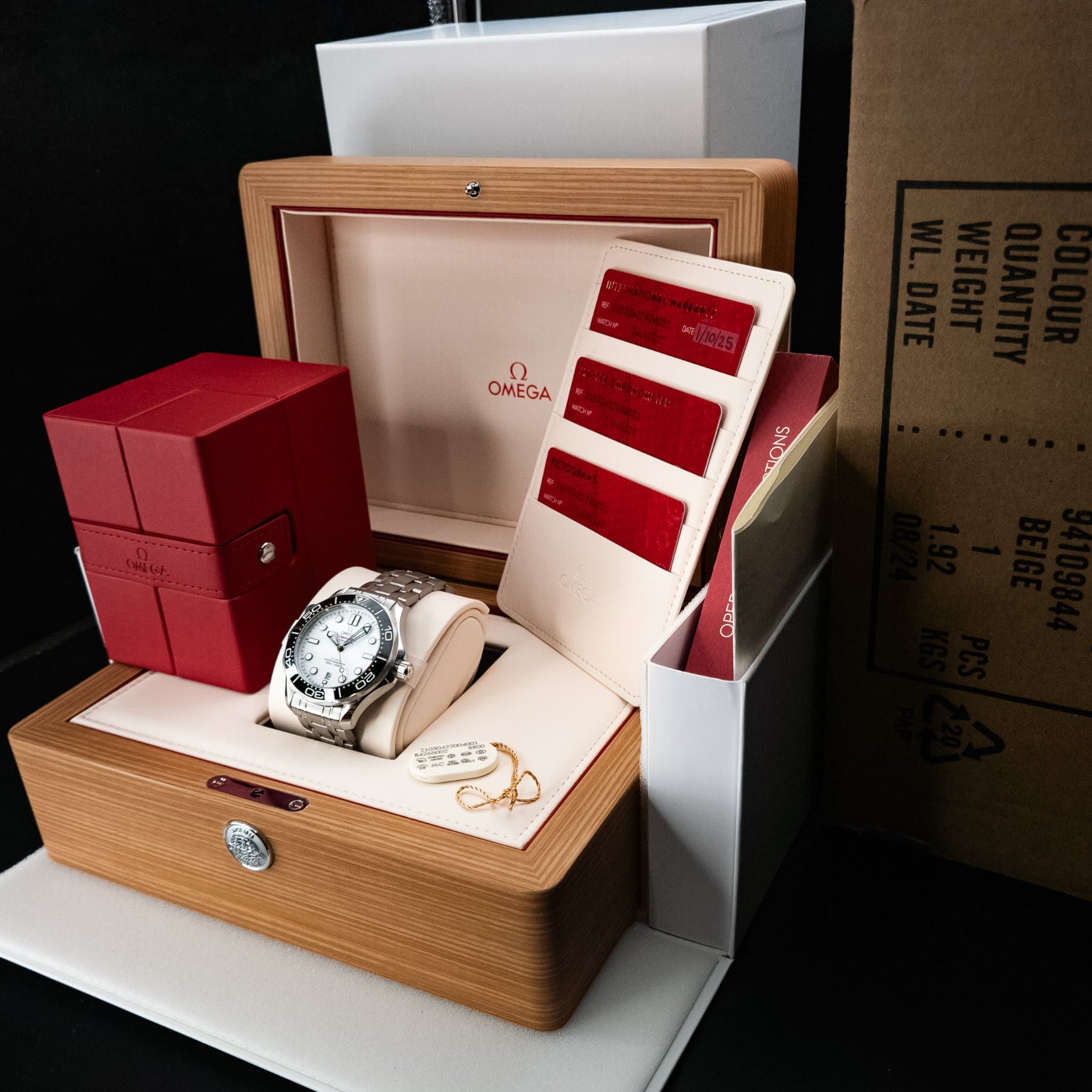 Omega SMP White Wave Steel 2025 (Ref. 210.30.42.20.04.001) — photo 2
