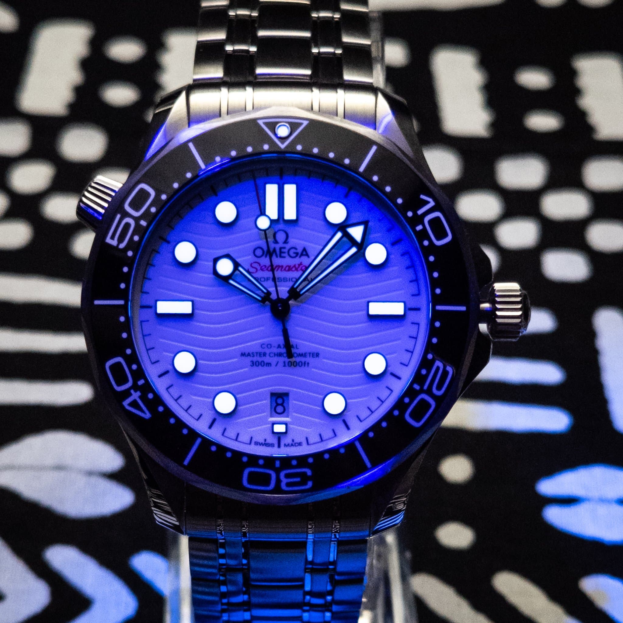 Omega SMP White Wave Steel 2025 (Ref. 210.30.42.20.04.001) — photo 5