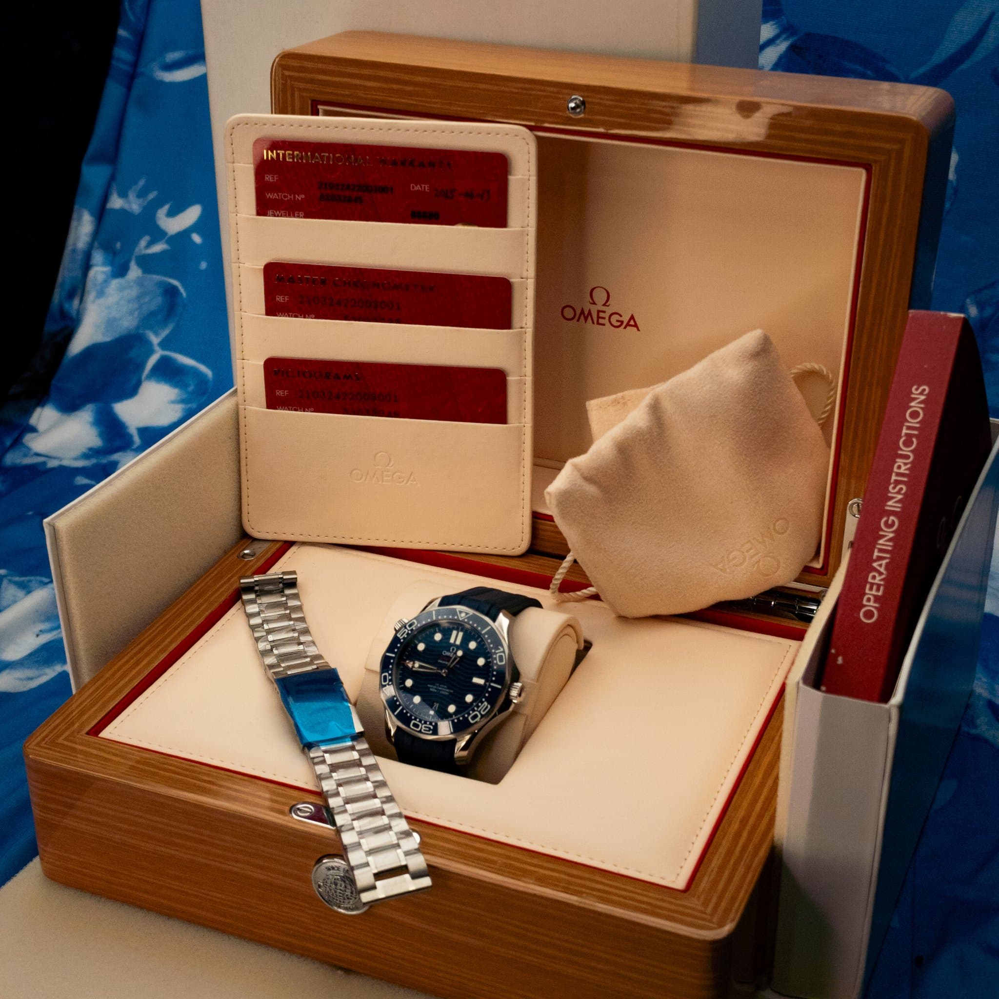 Omega SMP Blue Wave Rub (Ref. 210.32.42.20.03.001) — photo 2