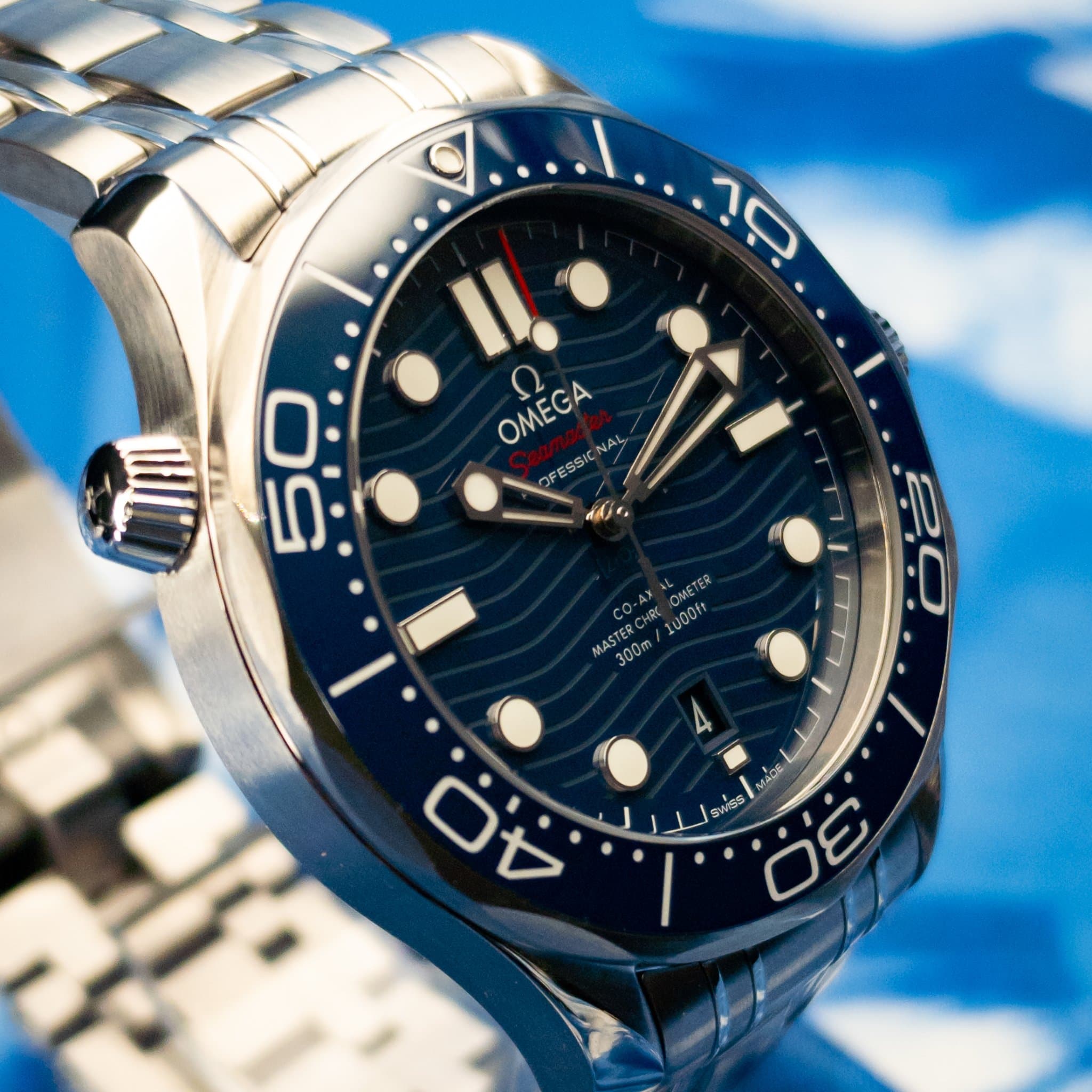 Omega SMP Blue Wave Steel (Ref. 210.30.42.20.03.001) — photo 3