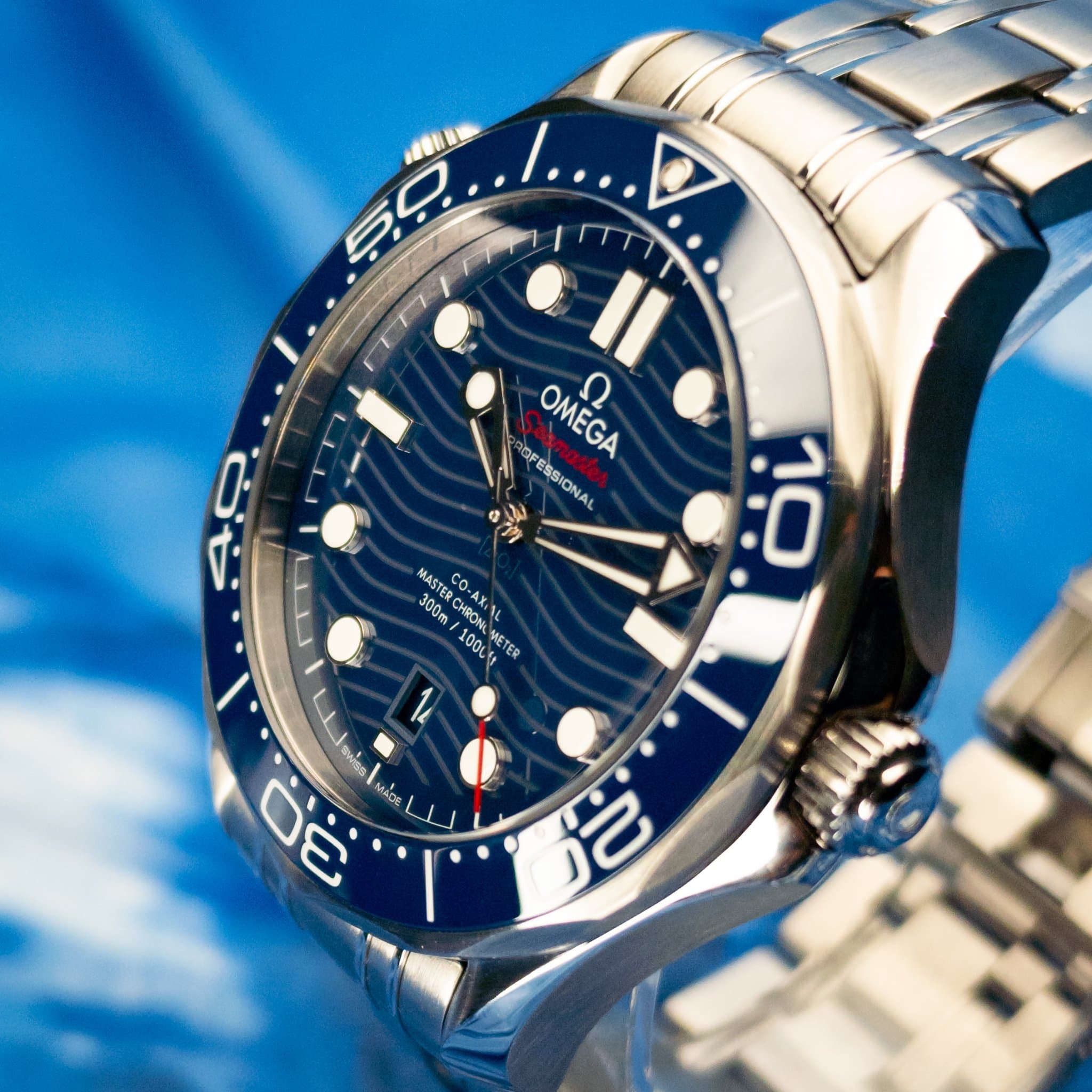 Omega SMP Blue Wave Steel (Ref. 210.30.42.20.03.001) — photo 4
