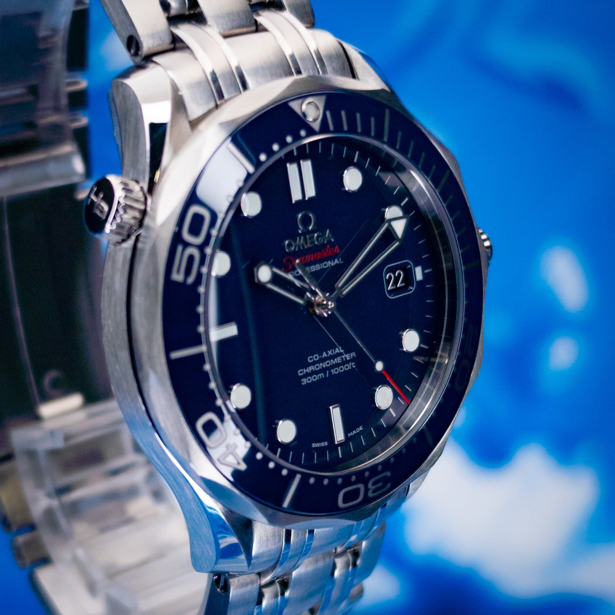 Omega Seamaster Diver 300M Blue No Wave (Ref. 212.30.41.20.03.001) — photo 3