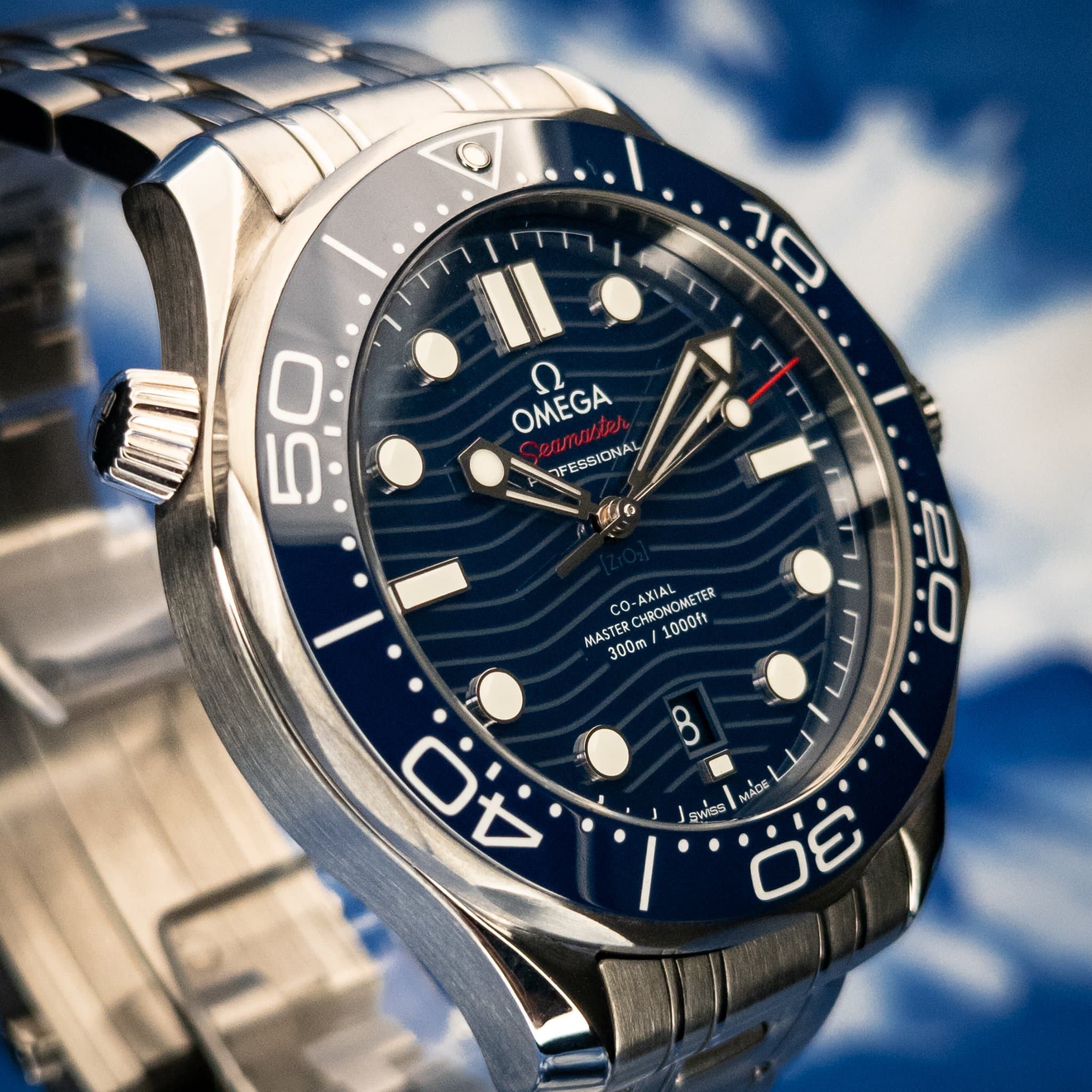 Omega SMP Blue Wave Steel (Ref. 210.30.42.20.03.001) — photo 3