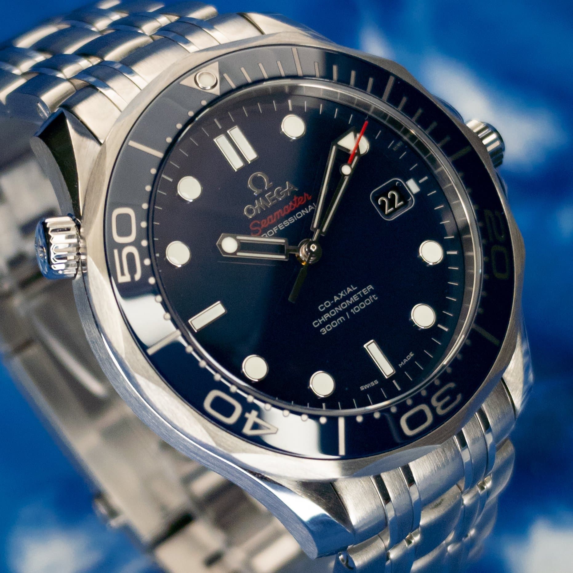 Omega Seamaster Diver 300M Blue No Wave (Ref. 212.30.41.20.03.001) — photo 5