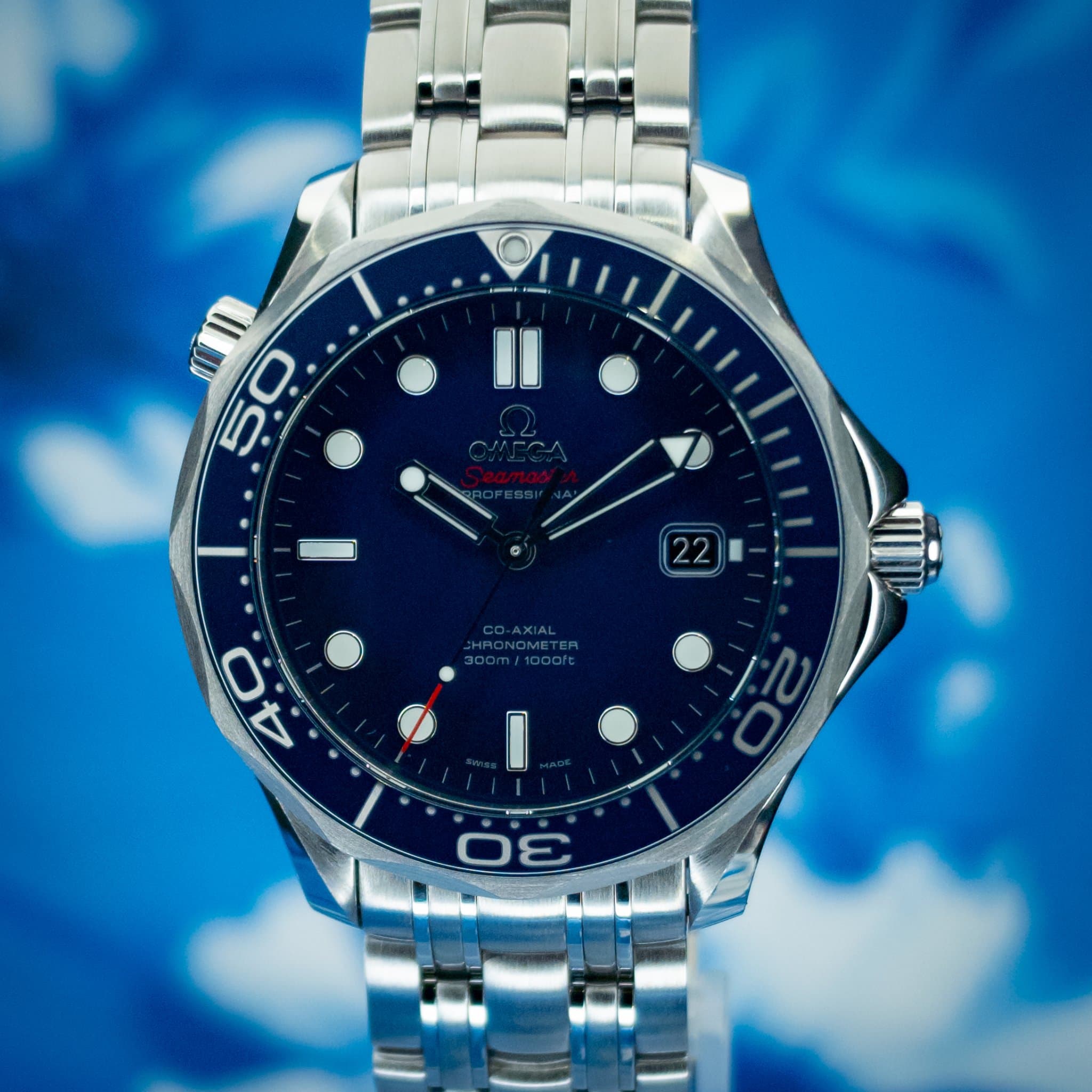 Omega Seamaster Diver 300M Blue No Wave (Ref. 212.30.41.20.03.001)